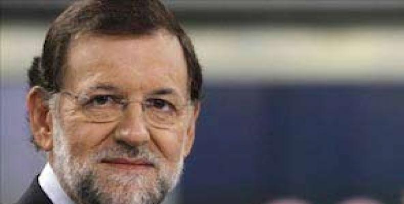 Líder del conservador Partido Popular en España, Mariano Rajoy,