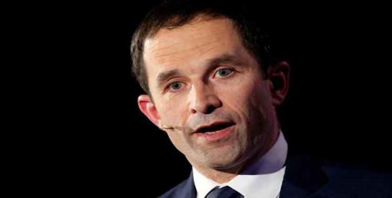 Benoit Hamon, candidato presidencial socialista de Francia