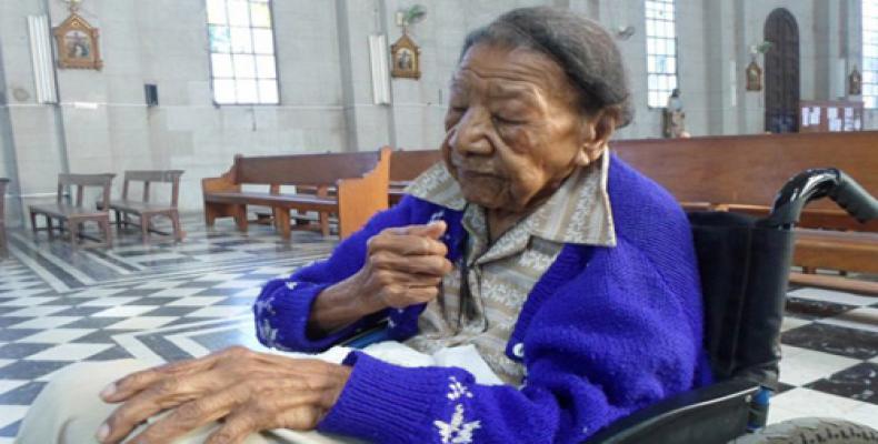 María Emilia Quesada Blanco, a sus 116 años, es una de las personas vivas más longevas del mundo./Foto: Roberto Alfonso/5 de Septiembre