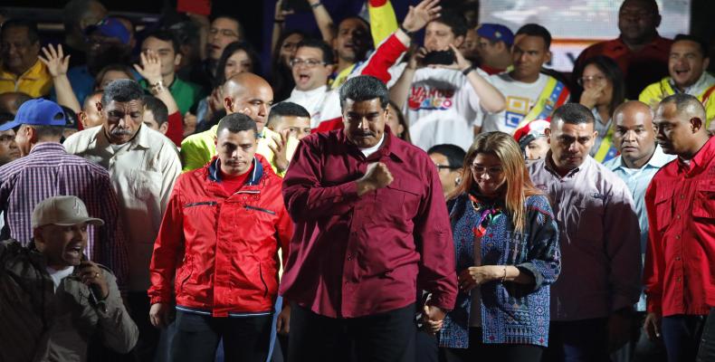 Maduro reelecto presidente de Venezuela. Foto tomada de Azteca Noticias.