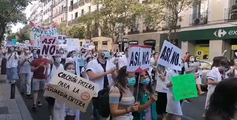 Protestas de médicos en España