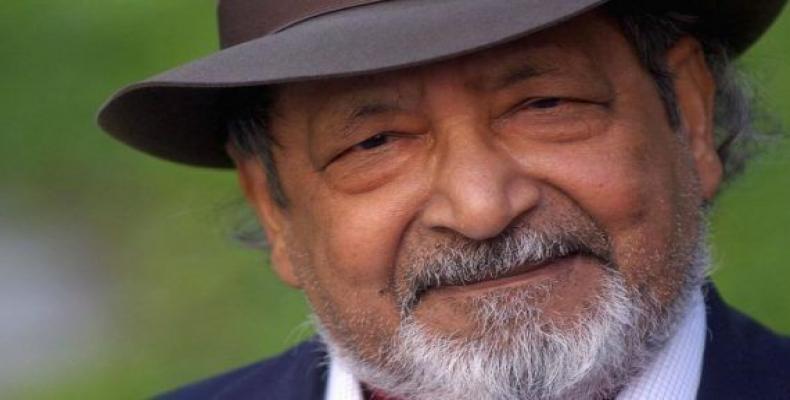 Fallece el escritor británicoV.S. Naipaul, premio Nobel de Literatura en 2001.Foto: Sky News.