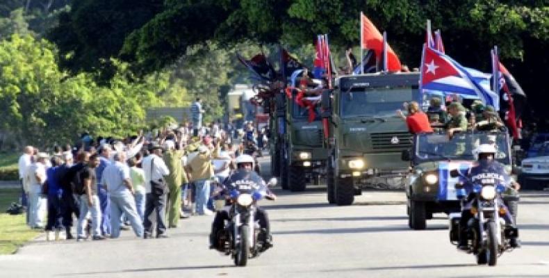 Reeldono de la historia karavano de la libereco