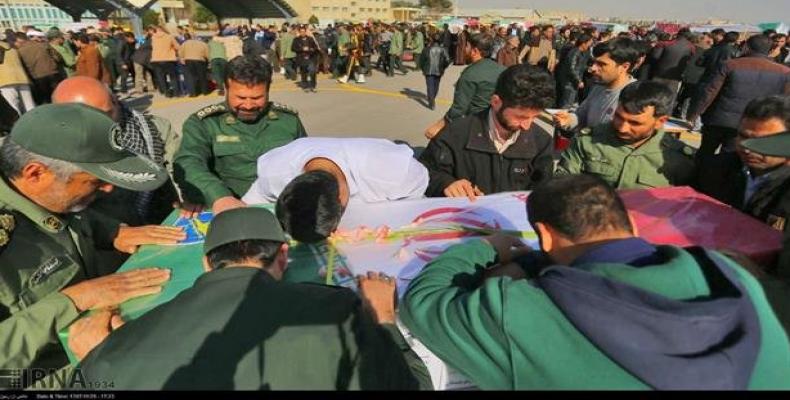 Suicide bomber in Iran kills 27 Revolutionary Guard members.  Photo: Press TV