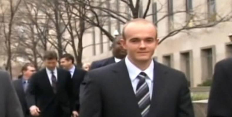  Blackwater mercenary Nicholas Slatten.  Photo: Democracy Now