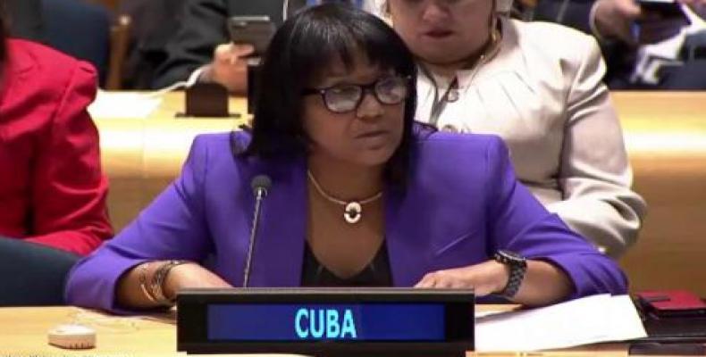 Cuba's Permanent Representative to the UN, Anayansi Rodríguez Camejo