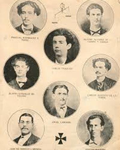 Los ocho estudiantes de medicina fusilados por los españoles en 1871