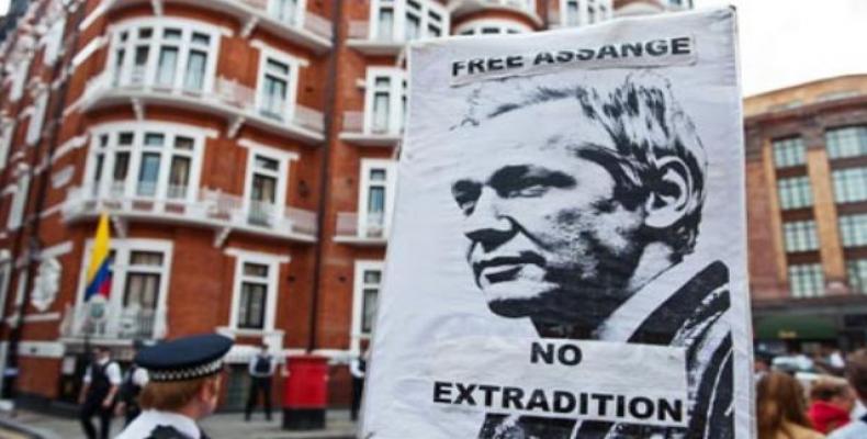 Julian Assange still in Ecuador's London embassy.  Photo: teleSUR