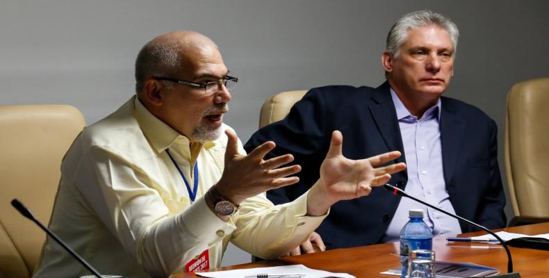 Preside Miguel Díaz Canel balance del INDER.Foto:Calixto N. LLanes.