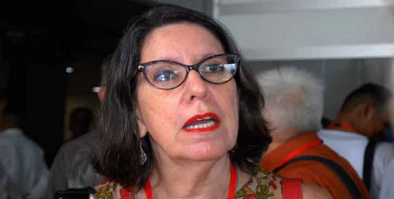 Wilma Reverón califica de urgente y necesaria esta reunión del Foro de Sao Paulo. Foto: PL