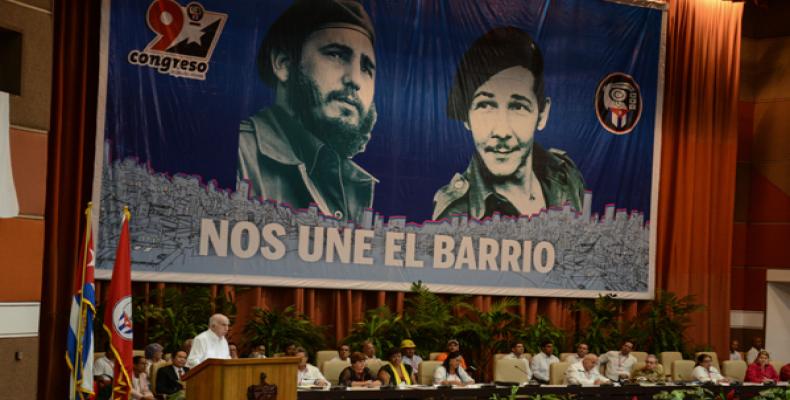 Machado Ventura clausura el IX Congreso de la mayor organización de masas de Cuba. Foto ACN / Marcelino Vázquez