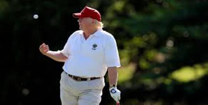 Trump plays lots of golf.  Photo: Google