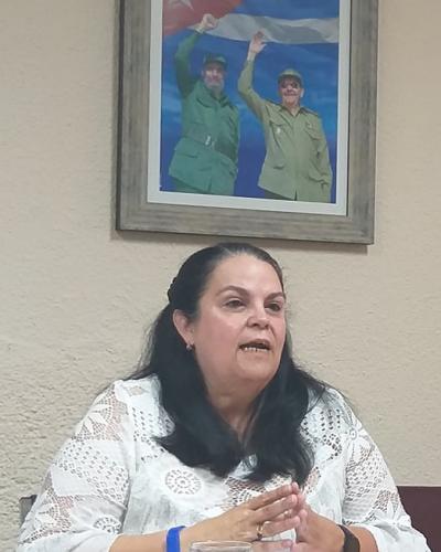 Olga Lidia Pérez Díaz, directora de Notarías del Ministerio de Justicia. (Foto:Alianet Beltran/ACN)