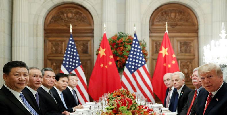 El presidente de EE.UU., Donald Trump, y su par chino Xi Jinping, en Argentina, 1 de diciembre de 2018. / Kevin Lamarque / Reuters