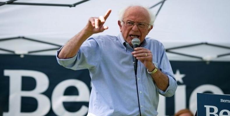 U.S. Senator Bernie Sanders speaks in West Branch, Iowa.  (Photo: Reuters)