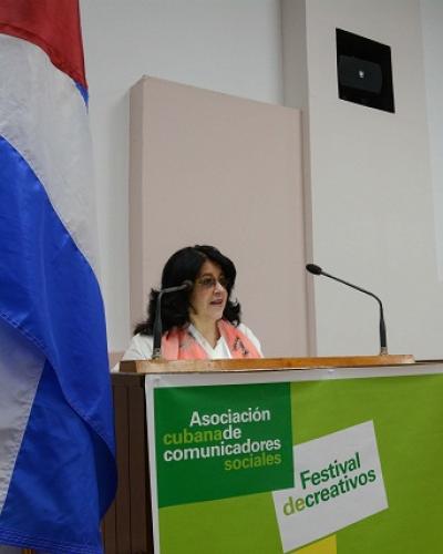  Pérez Gutiérrez apuntó que en lo adelante el evento se desarrollará con carácter anual. Foto: Marcelino Vázquez/ACN