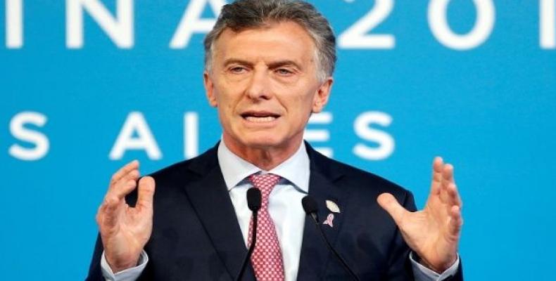 Argentina's President Mauricio Macri at a news conference at the G20 summit in Buenos Aires, Argentina December 1, 2018.  Photo: Reuters
