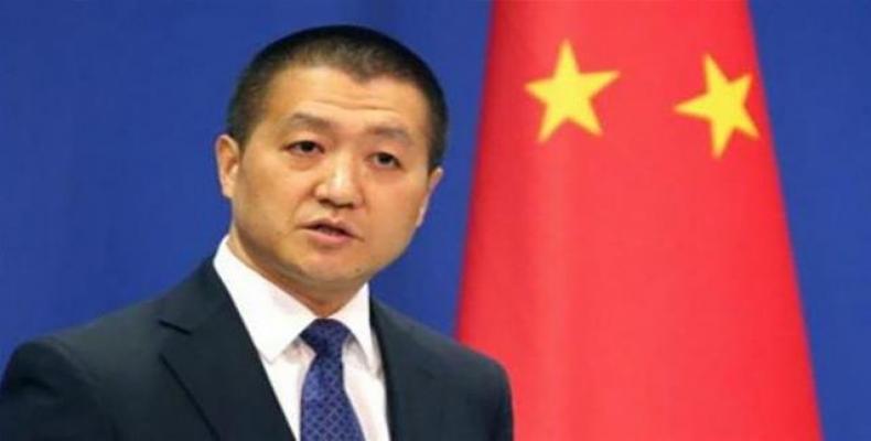 Lu Kang, porte-parole du ministère chinois des Affaires étrangères.