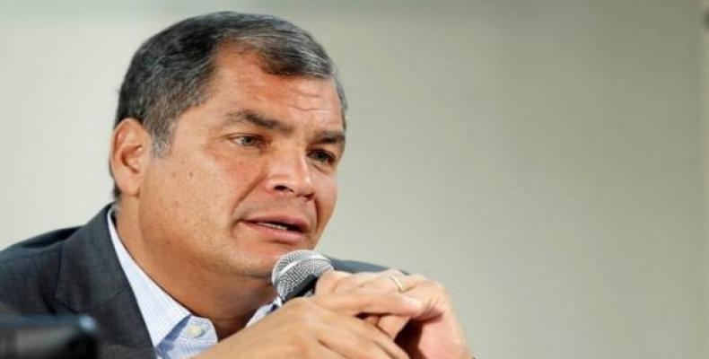 Correa: Ecuador ha vivido en el último año, la peor persecución política de la historia del país./Imagen de archivo