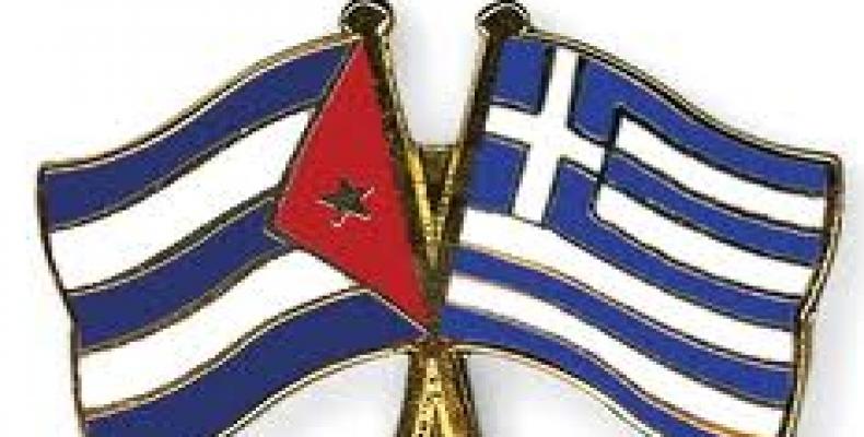 Solidariedade a Cuba na Grécia.