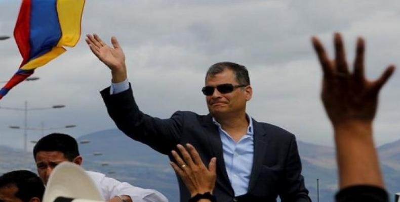 Former President of Ecuador Rafael Correa