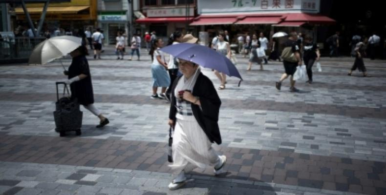Causa ola de calor en Japón 80 muertos. Foto: AFP