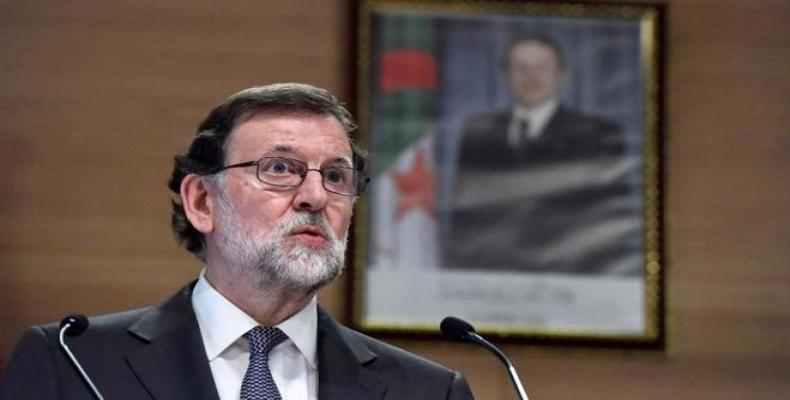 Rajoy  afirmó que las decisiones judiciales se cumplen y se acatan, porque eso es el Estado de Derecho y el imperio de la ley.Imágen:Internet.