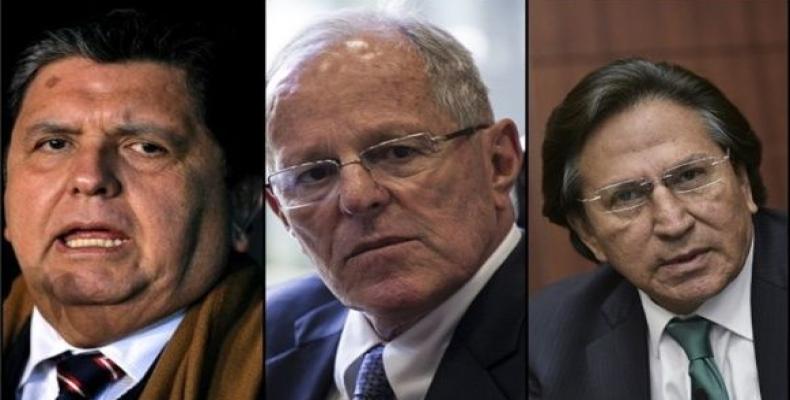 Tres grandes corruptos:  Garcia, Kuczynski y Toledo