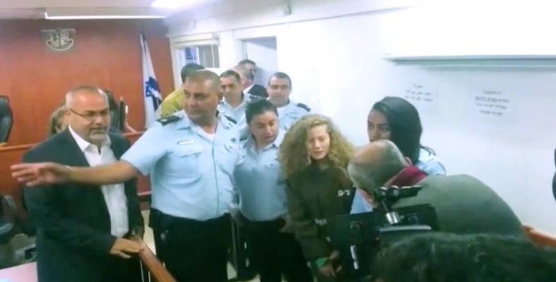 Israeli authorities arrest family of young teenage activist. Photo: AP  Israeli authorities arrest family of young teenage activist.  Photo: AP