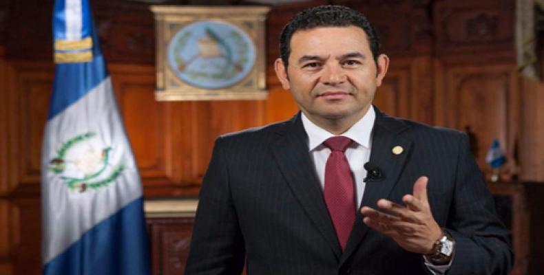 Presidente de Guatemala, Jimmy Morales. File Photo