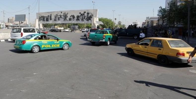 Police and Iraqi security forces vehicles in Baghdad.  (Photo: Reuters)