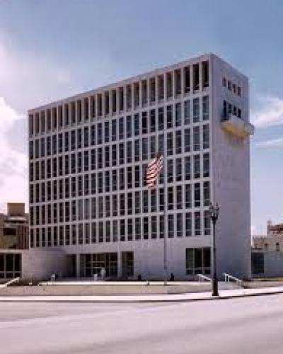 L'ambassade des États-Unis à La Havane.
