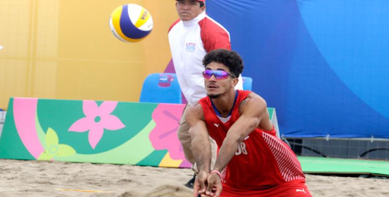 dupla cubana de voleibol de playa, integrada por Sergio González y Luis A. Reyes Foto: Jit