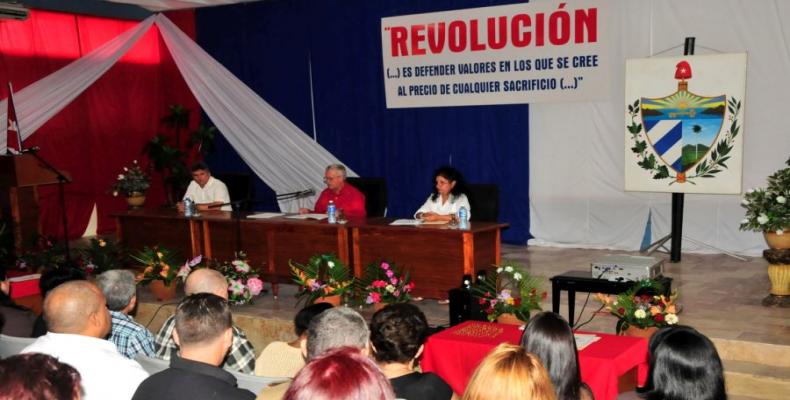 Asamblea municipal de Sancti Spiritus. Foto/ J. Vicente Brito
