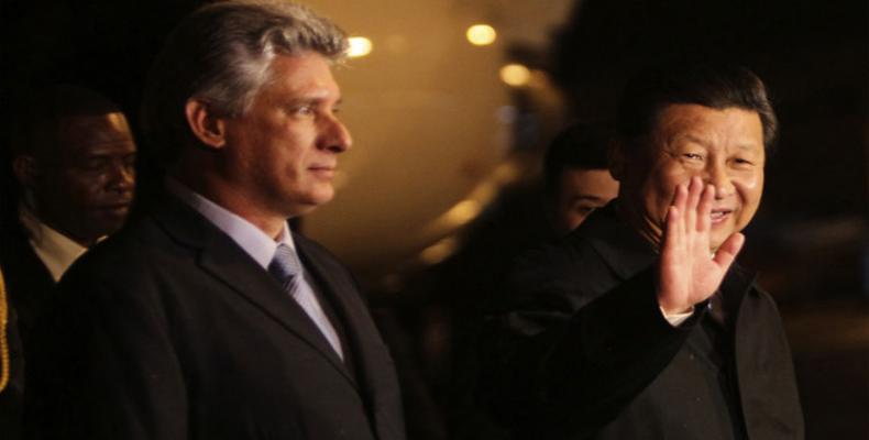 El presidente de Cuba, Miguel Díaz-Canel, comienza este lunes su primera visita oficial a China tras asumir el cargo.Foto:PL.