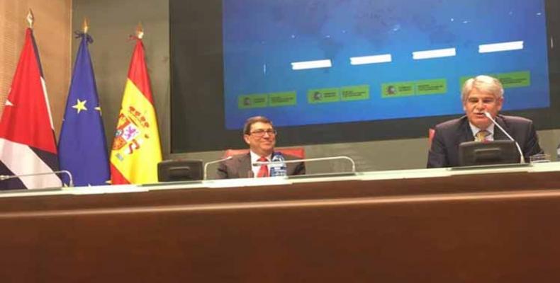 Canciller cubano en una de sus actividades en Madrid