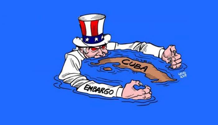 Reclaman españoles cese del bloqueo estadounidense contra Cuba. Foto:Archivo.