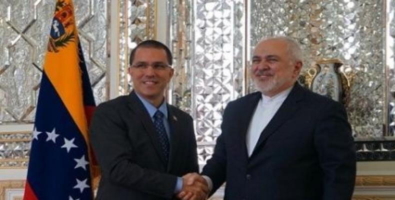 Venezuelan foreign minister with Iranian counterpart in Tehran. (Photo: Venezuelan Foreign Ministry)