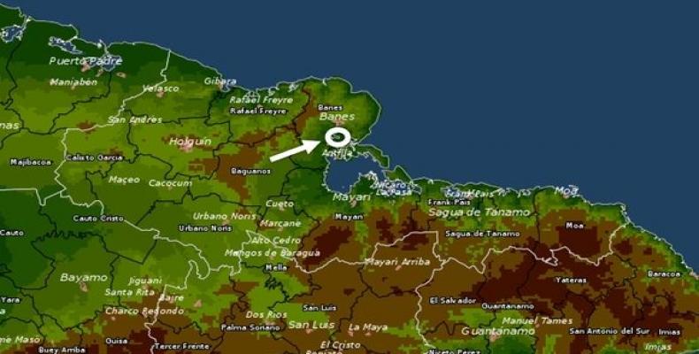 Localización de Macabí en la provincia de Holguín. Foto: Cubadebate.