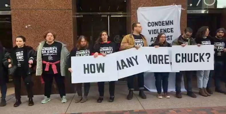   Jewish activists arrested in New York City protest.  Photo: Reuters