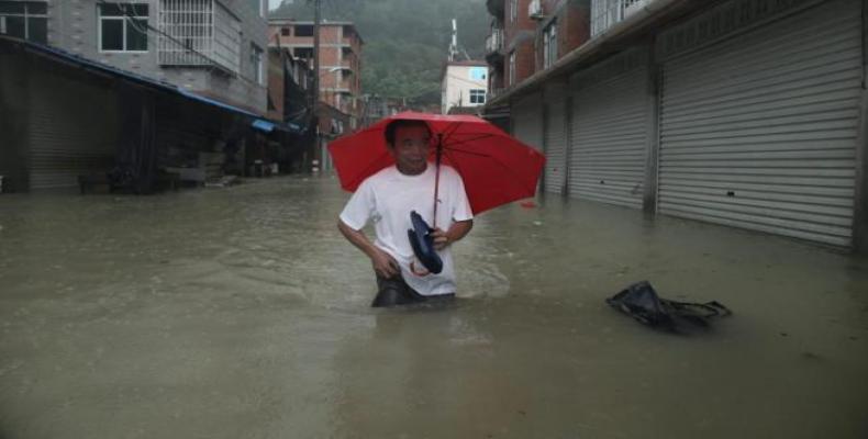 Tifón en China