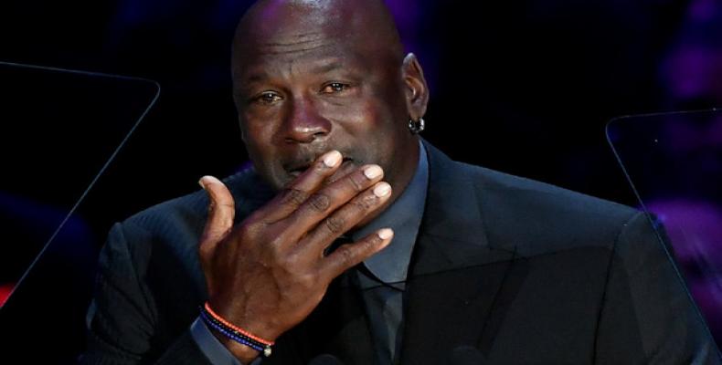 Michael Jordan, en el homenaje a Kobe Bryant KEVORK DJANSEZIAN AFP