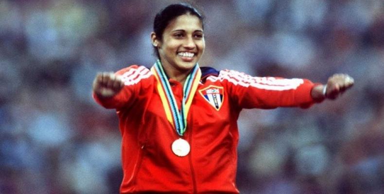 María Caridad Colón, presidente Comisión Mujer y Deporte y primera campeona olímpica de América Latina.