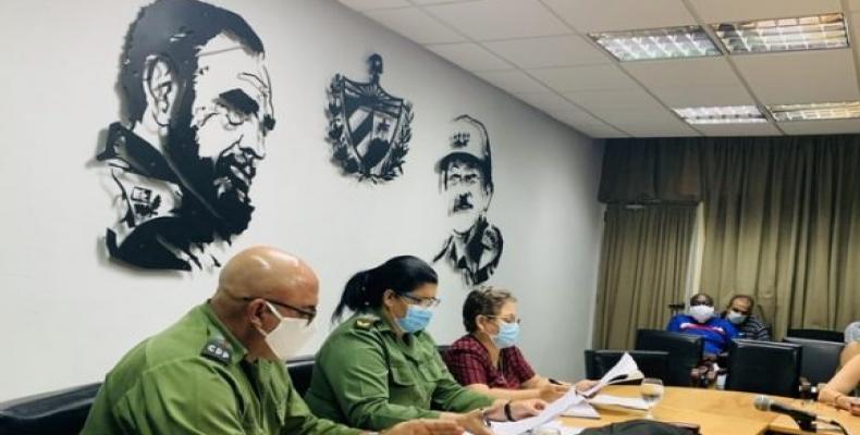 Reunión del Consejo de Defensa Provincial de Artemisa. Foto: El Artemiseño/ Cubadebate.