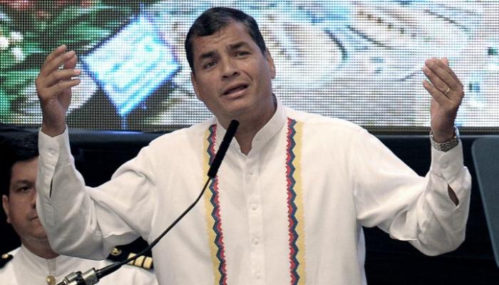 Ecuadorian President Rafael Correa