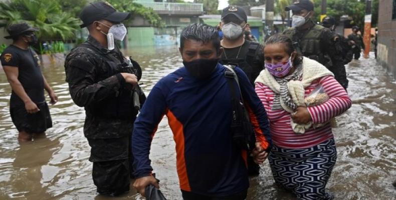 Inundaciones en El Salvador por la tormenta tropical Amanda. /mayo/2020. AFP