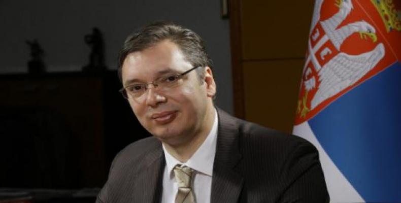 Vučić declaró a la prensa el interés de ampliar los vínculos con nuestro país en varias áreas. Foto: Archivo