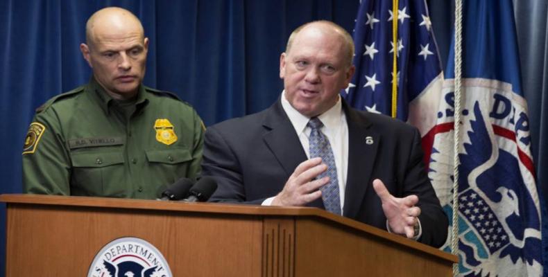 U.S. Immigrations and Customs Enforcement Leader Thomas Homan resigns.   Photo: Reuters