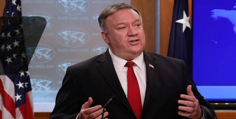 U.S. Secretary of State Mike Pompeo addresses a news conference at the State Department in Washington.  (Photo: AFP)