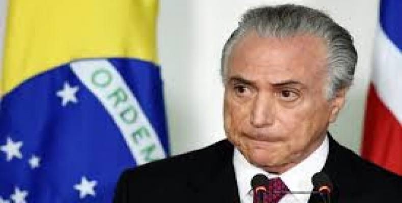 Presidente provisional de Brasil, Michel Temer,